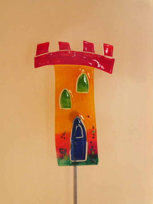 Burg zum Spießen Garten rot bunt