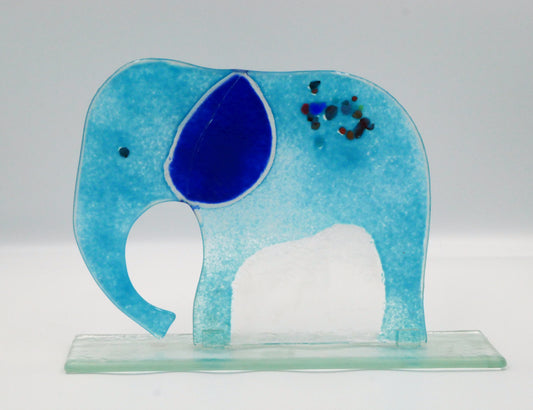 Glaselefant zum Stellen groß