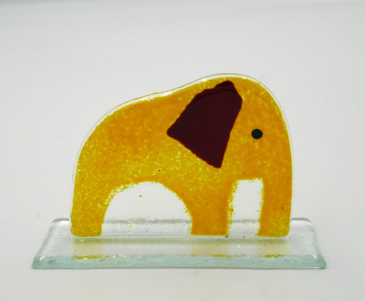 Glaselefant zum Stellen klein