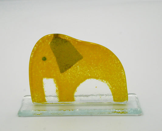 Glaselefant zum Stellen klein