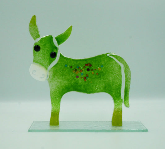 Esel zum Stellen grün