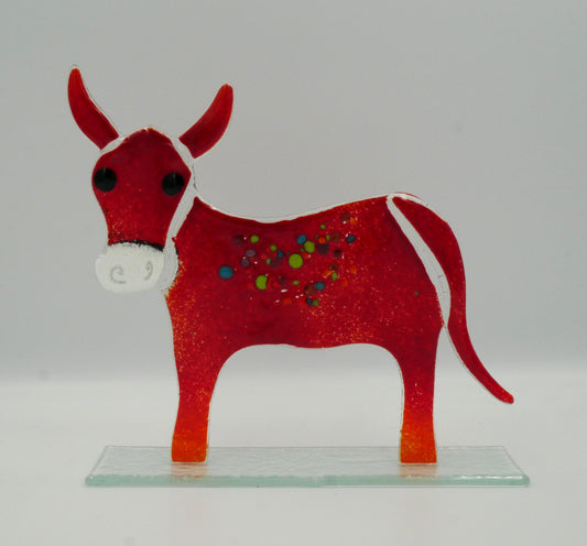 Esel zum Stellen rot