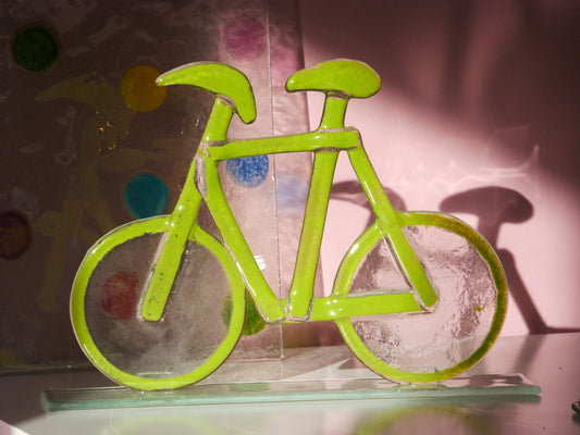 Fahrrad zum Stellen pistaziengrün