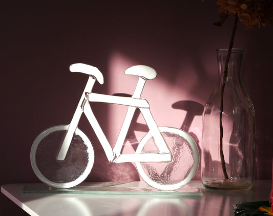 Fahrrad zum Stellen weiß