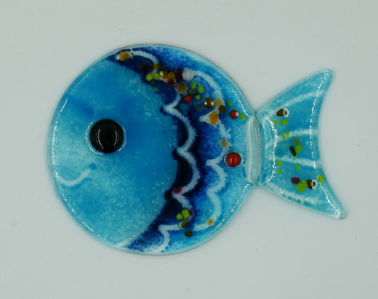 Fisch zum Hängen mit blauen Farbtönen