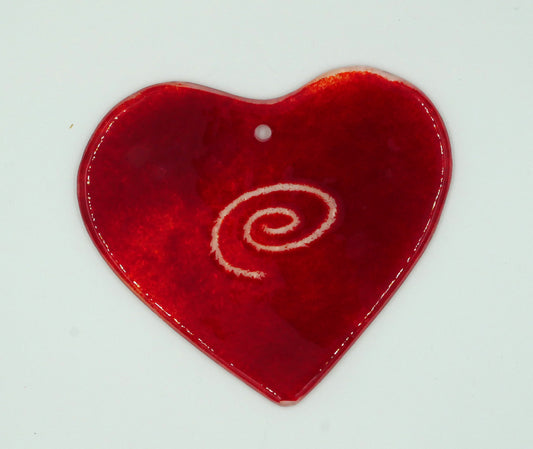 Glasherz zum Hängen