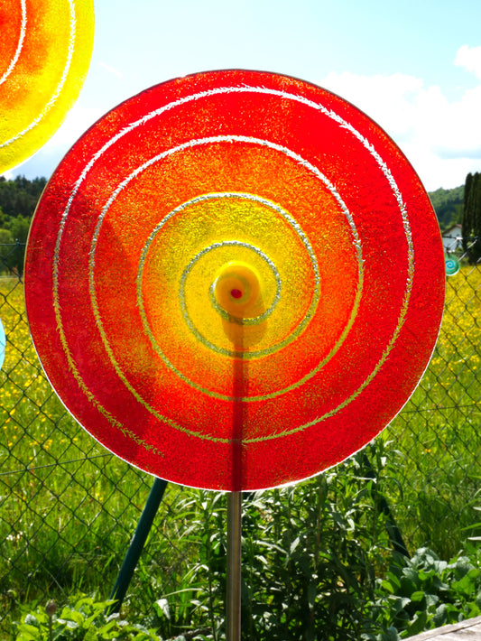 Lolli zum Spießen - Garten-  mittel  gelb/orange/rot