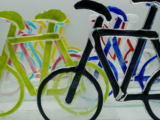 Fahrrad zum Stellen pistaziengrün