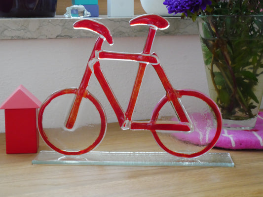 Fahrrad zum Stellen rot