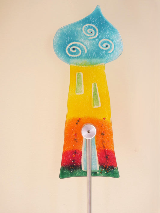 Orientalisches Haus Garten blau bunt