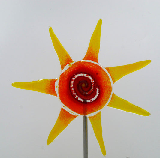 Sonne zum Spießen in rot/orange/gelb