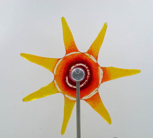 Sonne zum Spießen in rot/orange/gelb