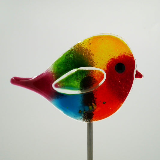 Vogel zum Spießen in bunt